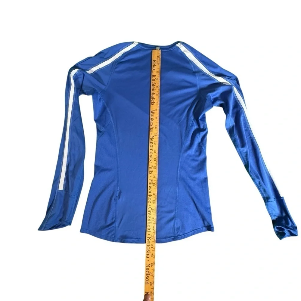Nike Dri-FIT Long Sleeve Shirt XS Blue Athletic Top Thumbholes 465165-402